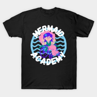 Mermaid Academy Cute Mermaid on a Wheelchair Diversity Perfect Gift for Mermaid Lovers with a Disability T-Shirt